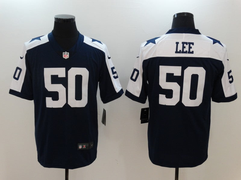 Men's Dallas Cowboys Sean Lee #50 Navy Game Jerseys