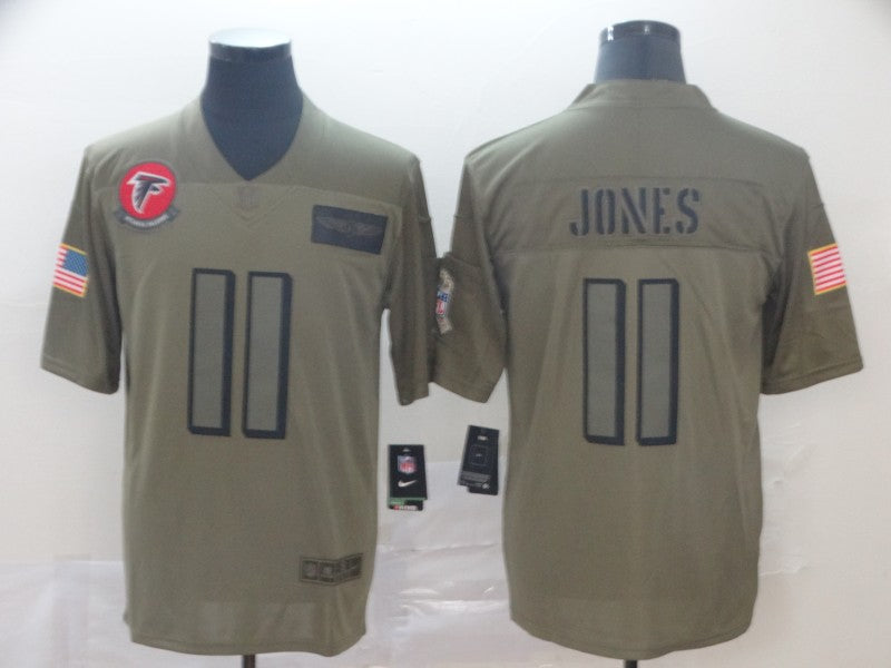 Men's Atlanta Falcons Julio Jones #11 Brown Game Jerseys