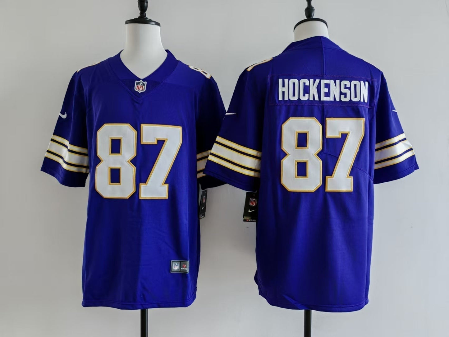 Men's Minnesota Vikings T.J. Hockenson Nike Jersey - Retro Purple
