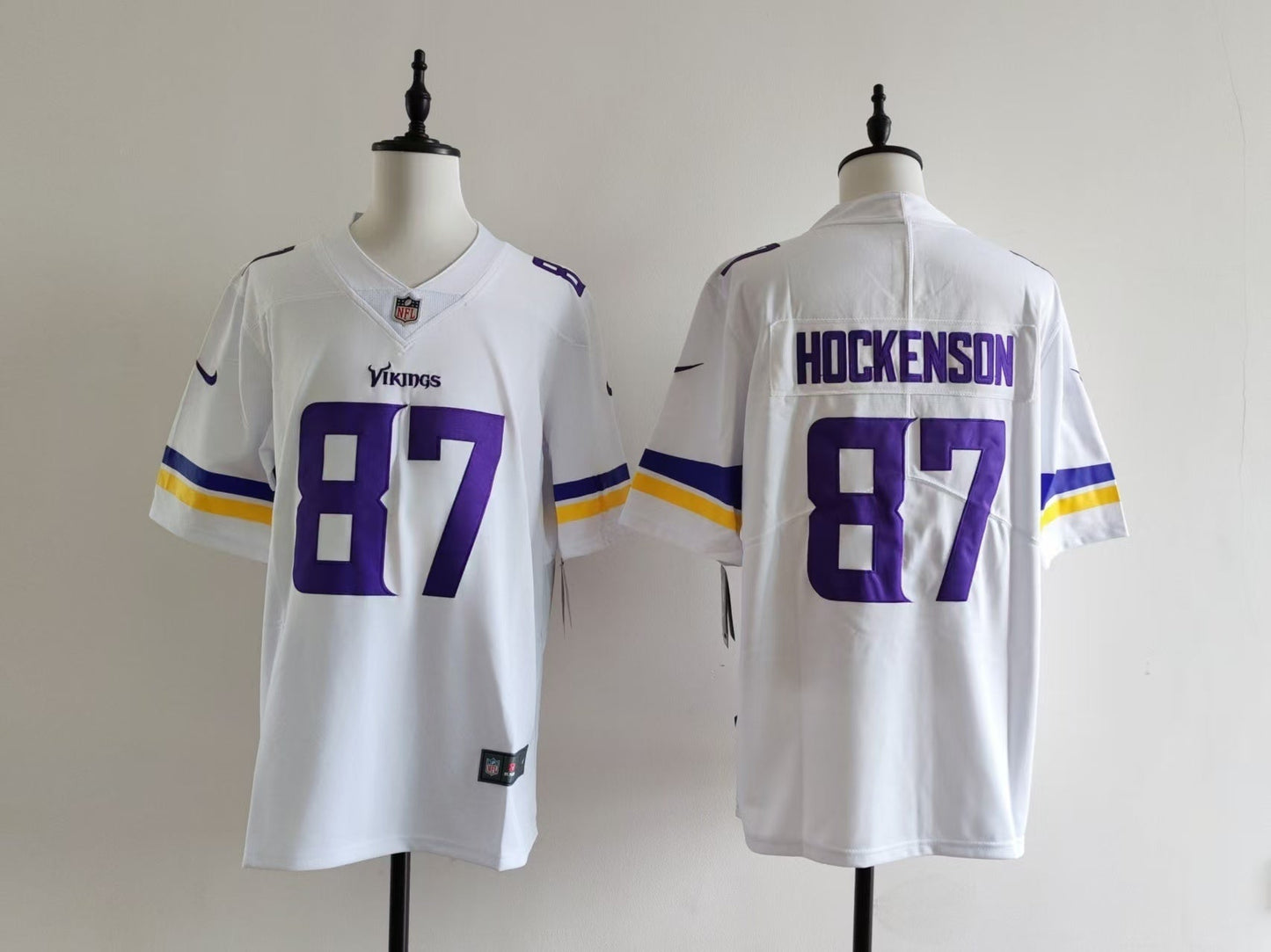 Men's Minnesota Vikings T.J. Hockenson Nike Jersey - White#87