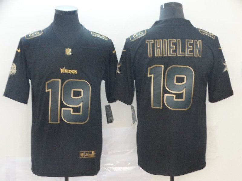 Men's Minnesota Vikings #19 Adam Thielen Black Game Jerseys