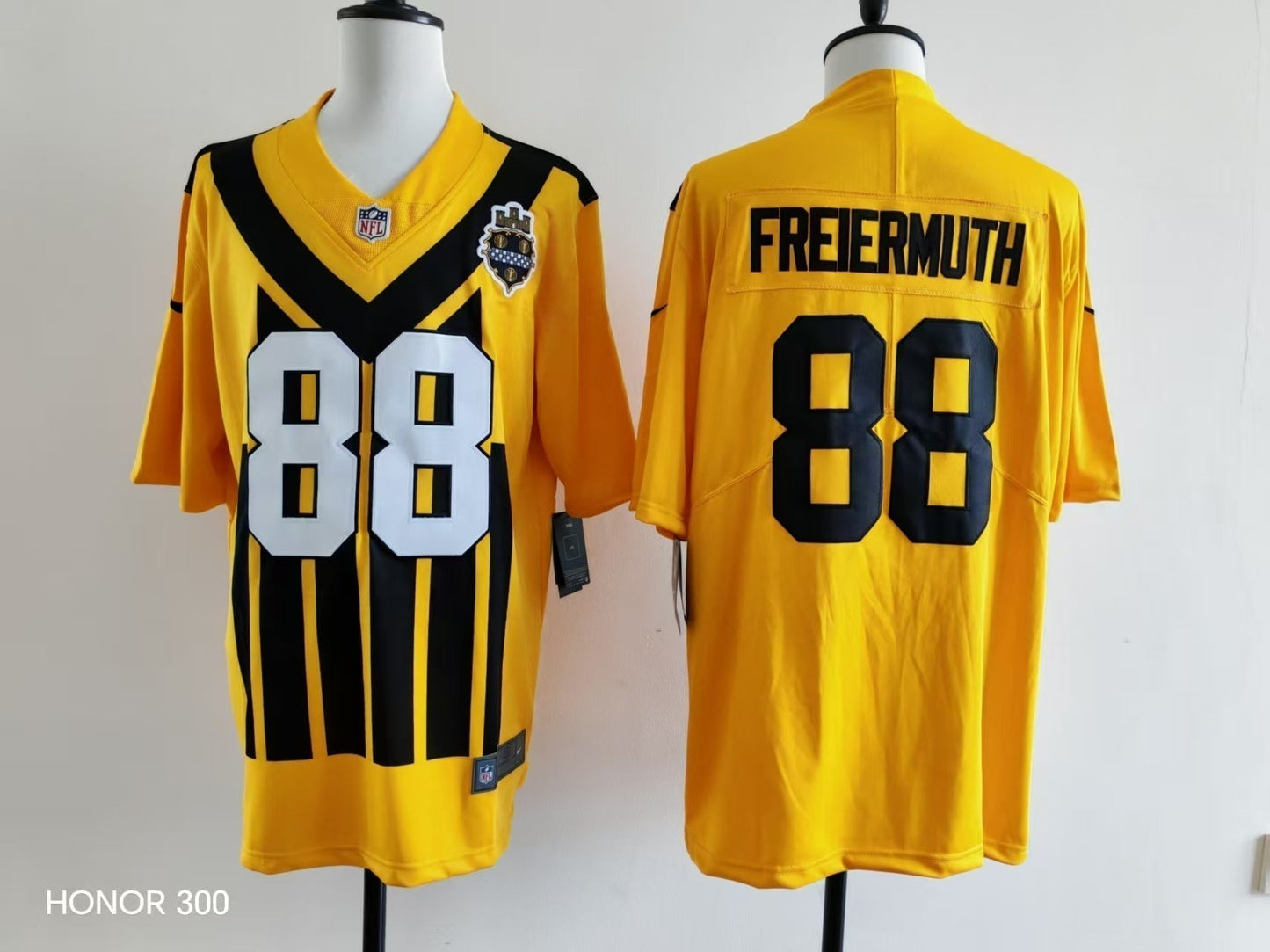 Men's Pittsburgh Steelers Pat Freiermuth Nike Jersey - Retro Yellow-1