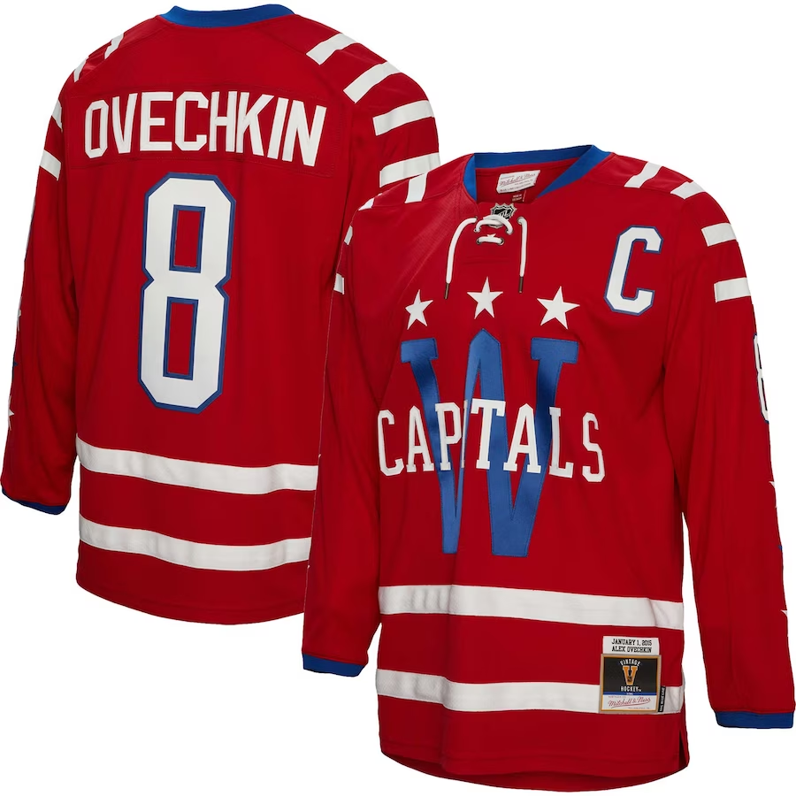 Men's Washington Capitals Alexander Ovechkin #8 Red Player Jerseys