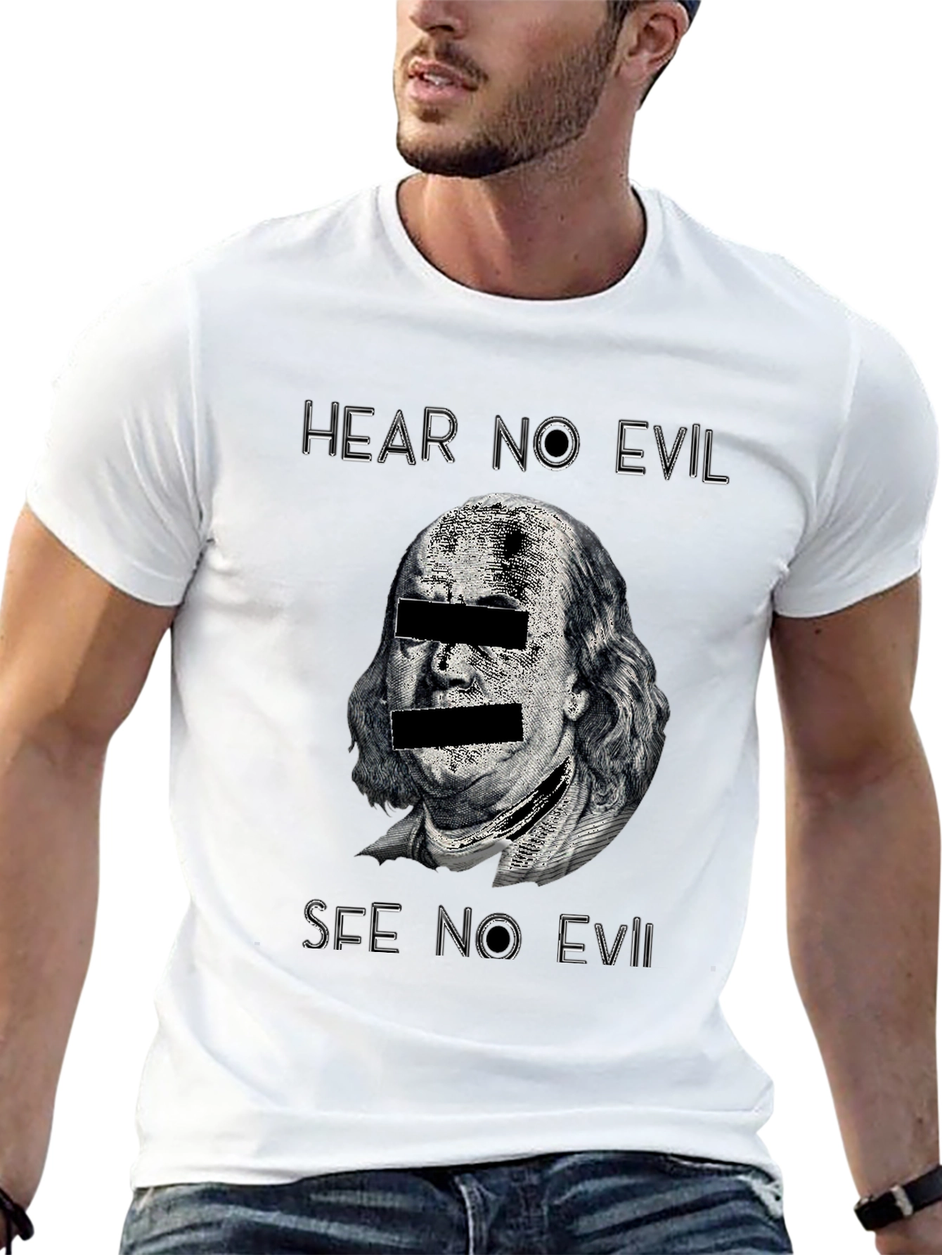 Hear No Evil See No Evil Graphic T-Shirt