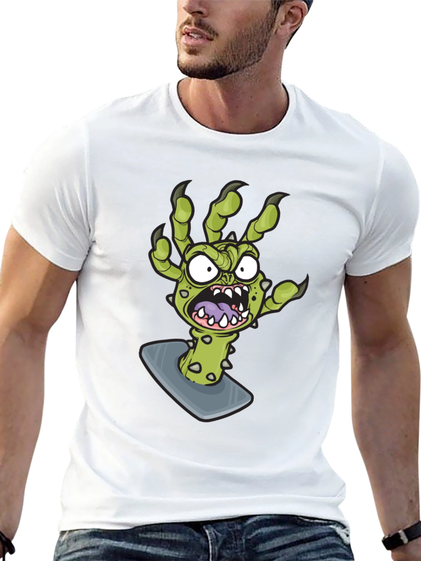 Monster Hand Graphic Tee - Black