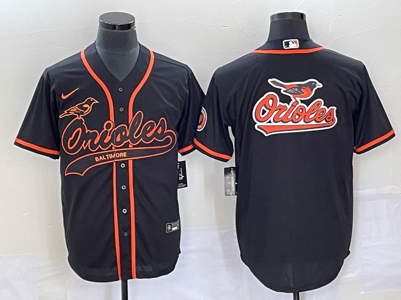 Men's Baltimore Orioles Black Replica Team Jerseys Joint Edition