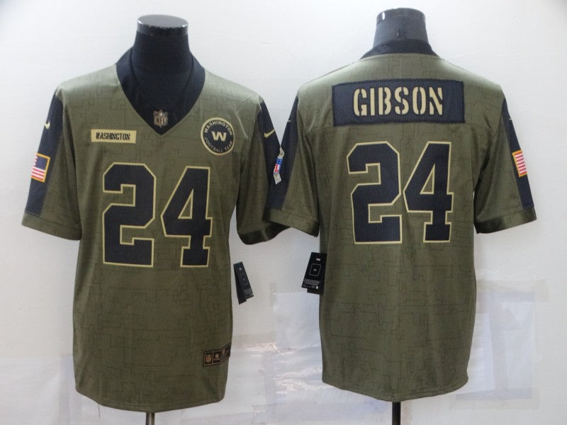 Men's Washington Commanders Antonio Gibson #24 Brown Game Jerseys
