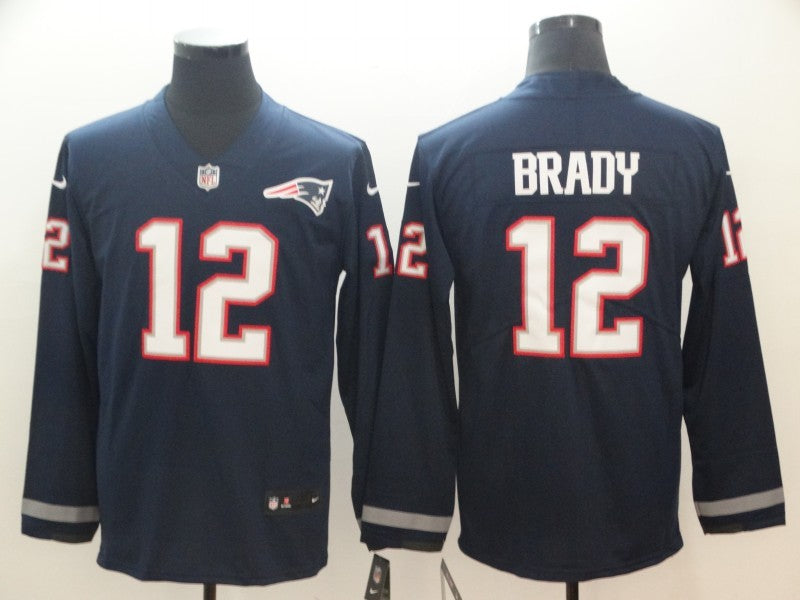 Men's New England Patriots Tom Brady #12 Navy Game Player Jerseys