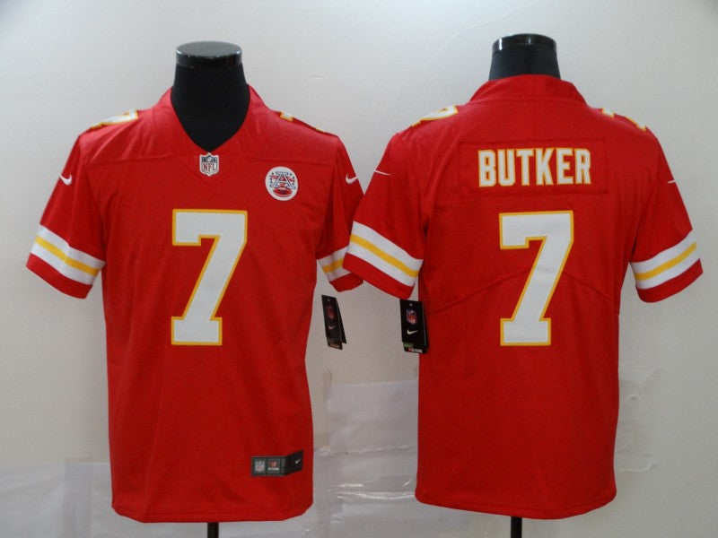 Men's Kansas City Chiefs Harrison Butker #7 Red Game Jerseys
