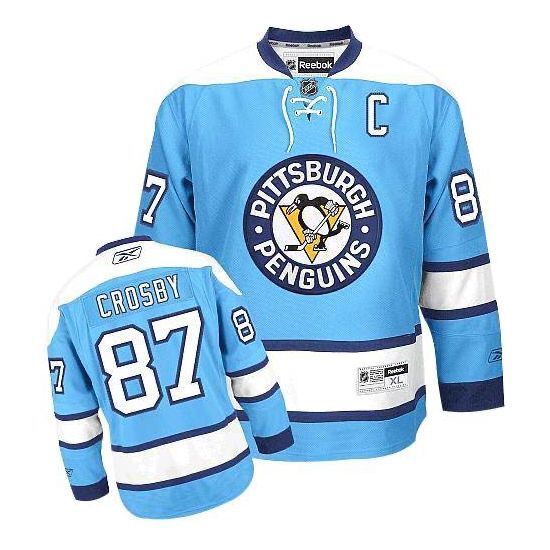 Men's Pittsburgh Penguins sidney crosby #87 blue Player Game Jerseys