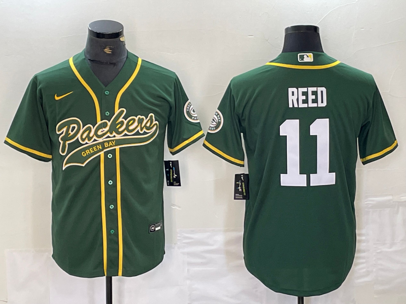 Men's Green Bay Packers Jayden Reed #11 Green Player Jerseys Joint Edition