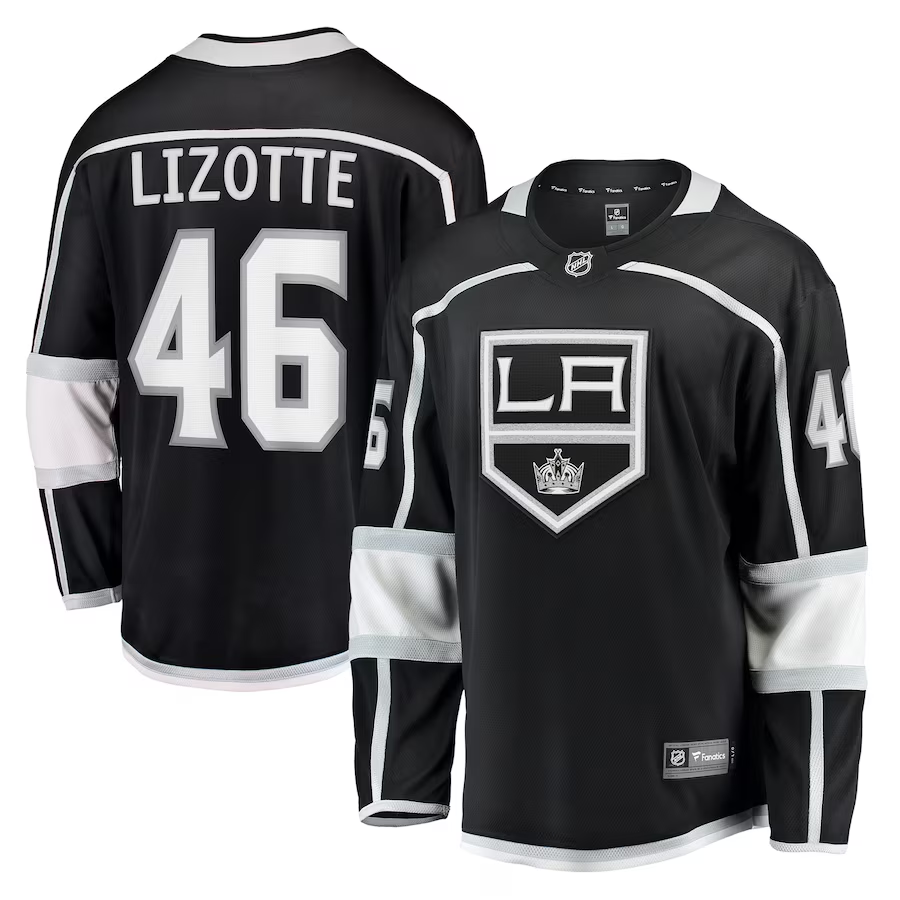 Men's Los Angeles Kings Blake Lizotte #46 Black Home Breakaway Player Jerseys
