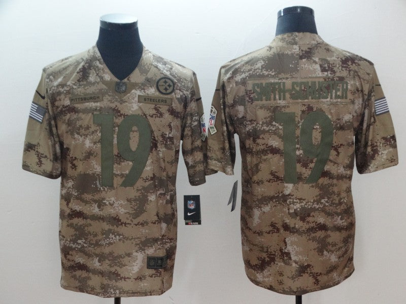Men's Pittsburgh Steelers JuJu Smith-Schuster #19 Camouflage Game Jerseys