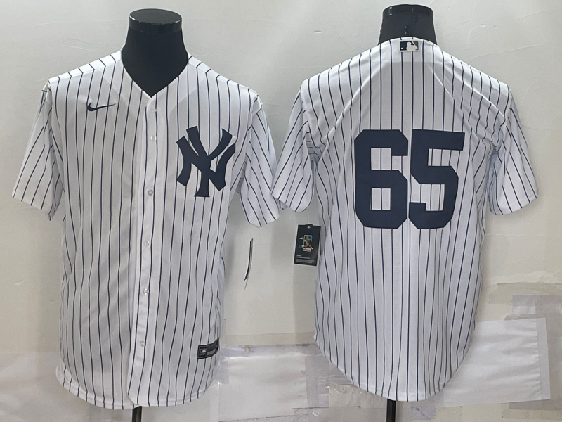 Men's New York Yankees Nestor Cortes Jr. #65 White Replica Player Name Jerseys