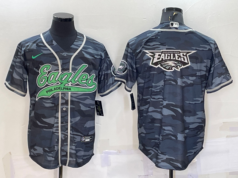Men's Philadelphia Eagles Grey Camouflage Game Jerseys