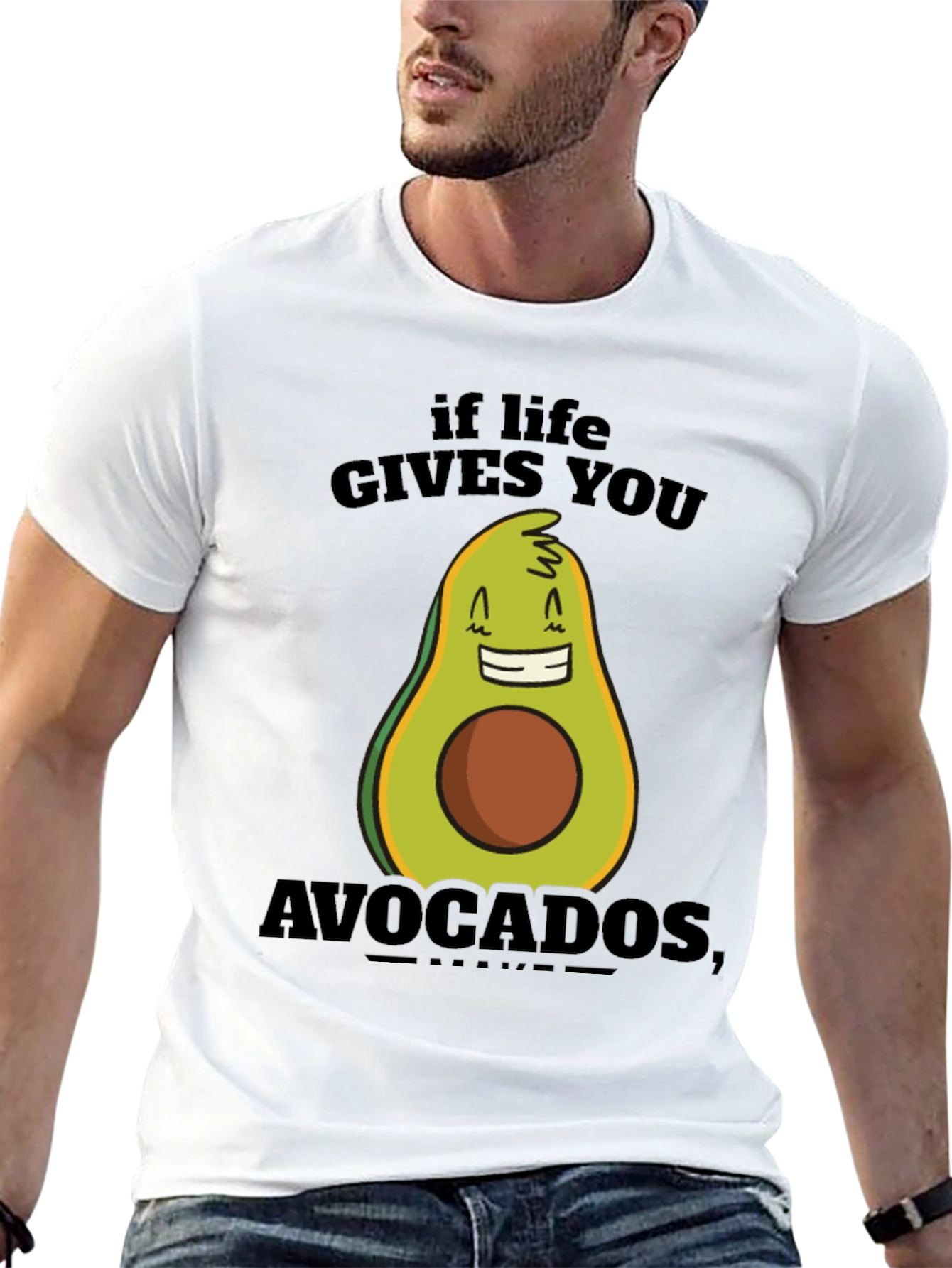 Funny Avocado T-Shirt - If Life Gives You Avocados