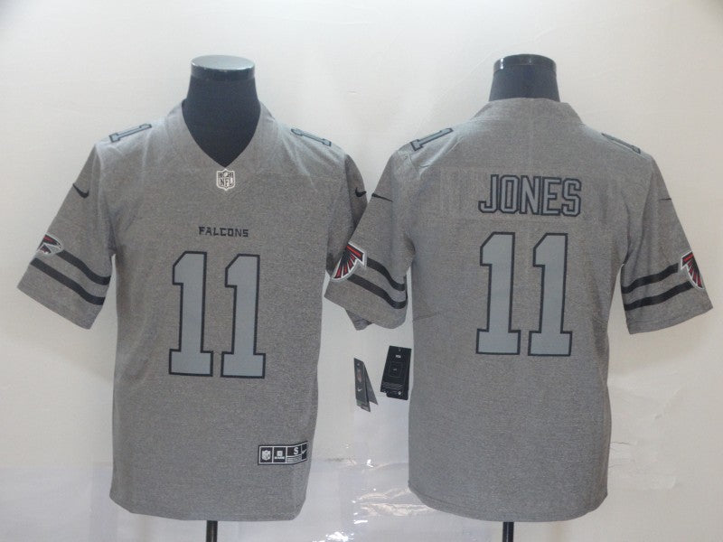 Men's Atlanta Falcons Julio Jones #11 Gray Game Jerseys