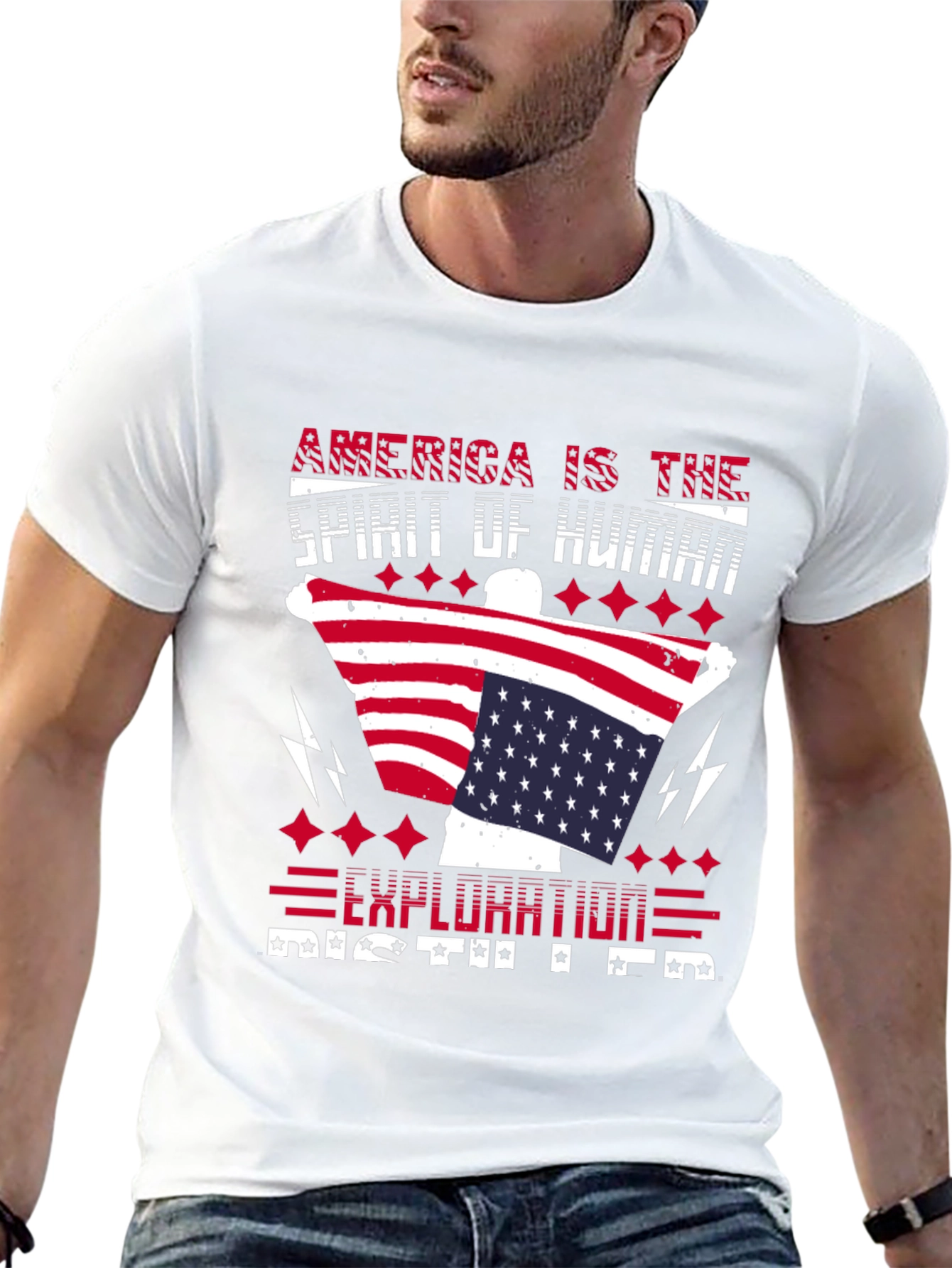 Patriotic America Exploration T-Shirt