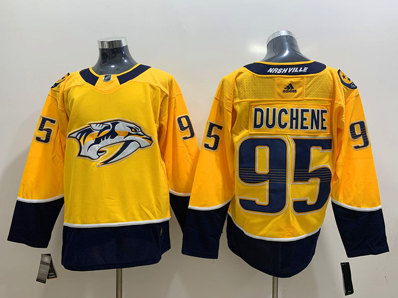 Men's Nashville Predators Matt Duchene #95 Gold Home Breakaway Player Jerseys