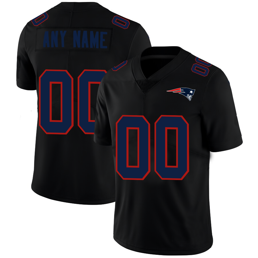 Custom1 New England Patriots Football Jerseyss Black American Stitched Name And Number Size S to 6XL Christmas Birthday Gift