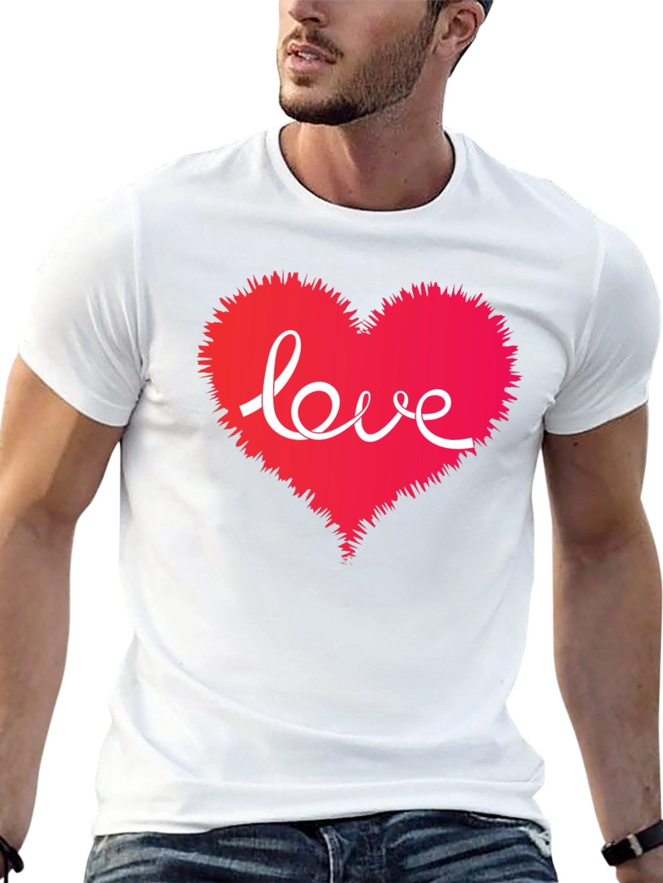 Love Heart Graphic T-Shirt