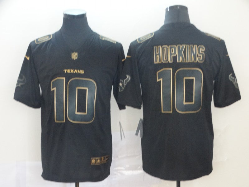 Men's Houston Texans DeAndre Hopkins #10 Black Player Game Jerseys