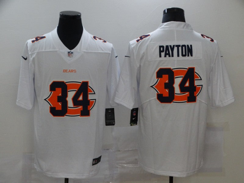 Men's Chicago Bears Walter Payton #34 White Team Game Jerseys