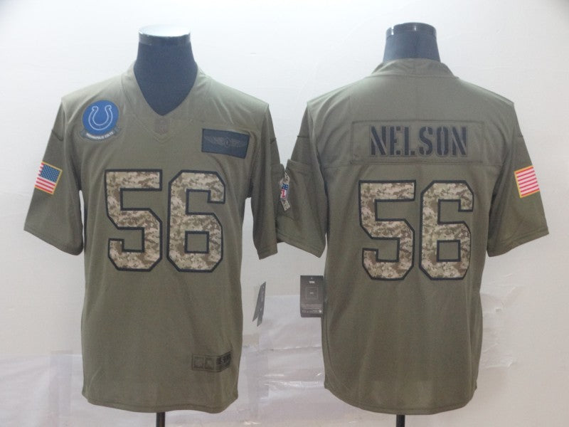 Men's Indianapolis Colts Quenton Nelson #56 Brown Player Game Jerseys