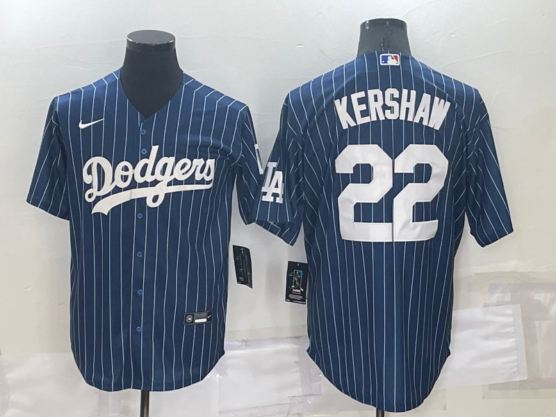 Men's Los Angeles Dodgers Clayton Kershaw #22 Blue Fashion Baseball Jerseys