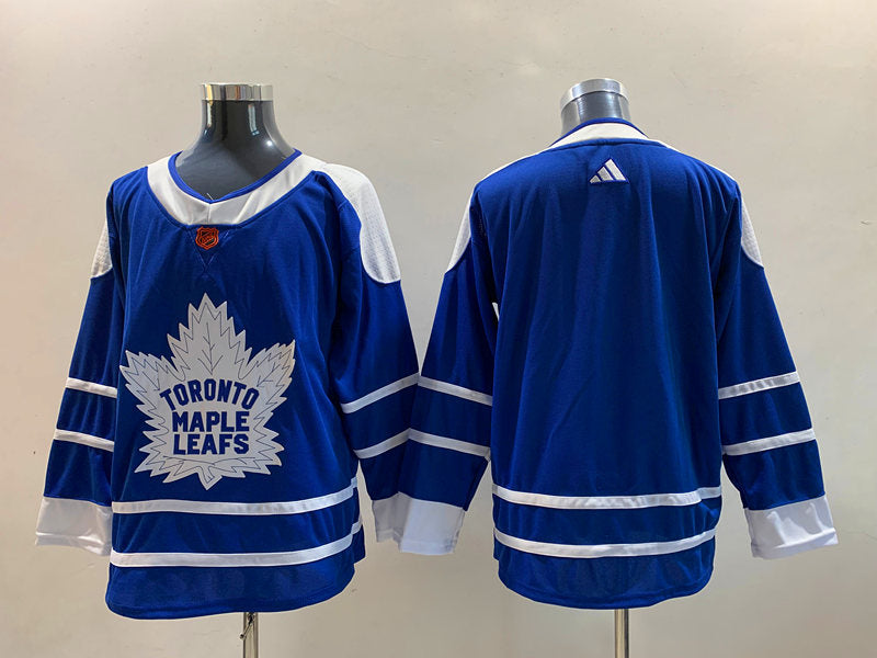 Men's Toronto Maple Leafs Blue Home Authentic Blank Jerseys