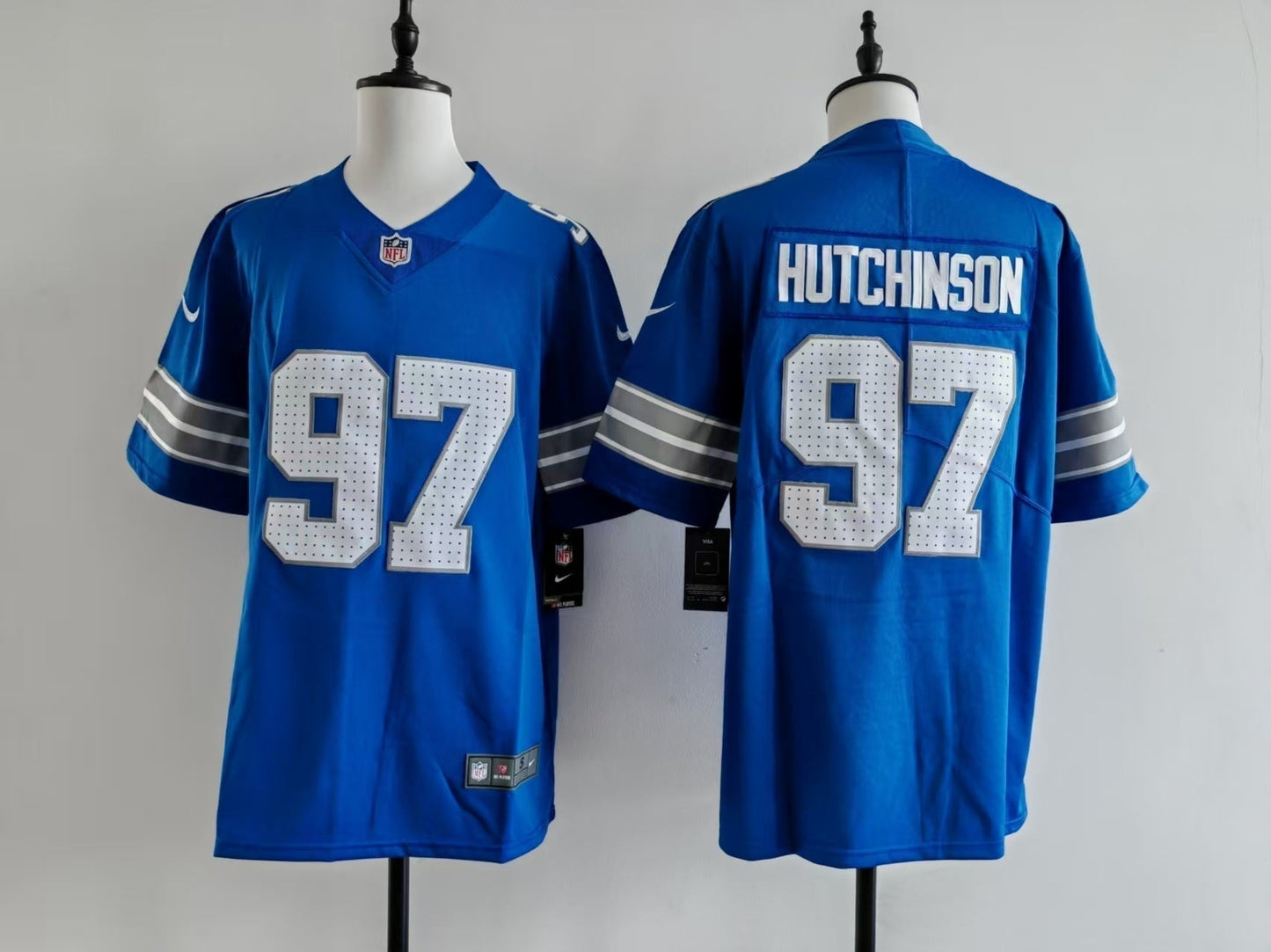 Men's Detroit Lions Aidan Hutchinson Jersey - Blue