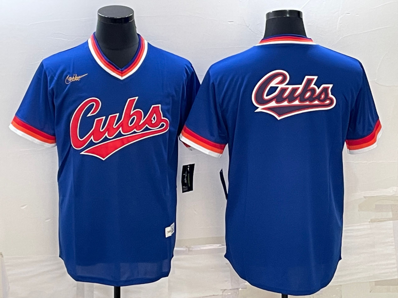 Men's Chicago Cubs Royal Road Cooperstown Collection Team Jerseys