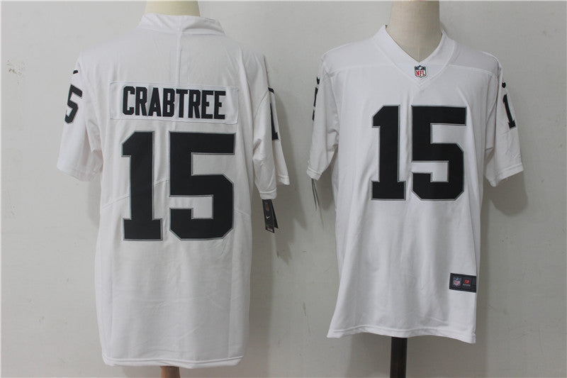 Men's Las Vegas Raiders Michael Crabtree #15 White Game Player Jerseys