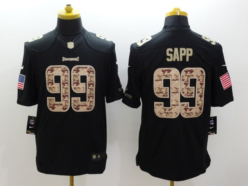 Men's Tampa Bay Buccaneers Warren Sapp #99 Black Game Player Jerseys