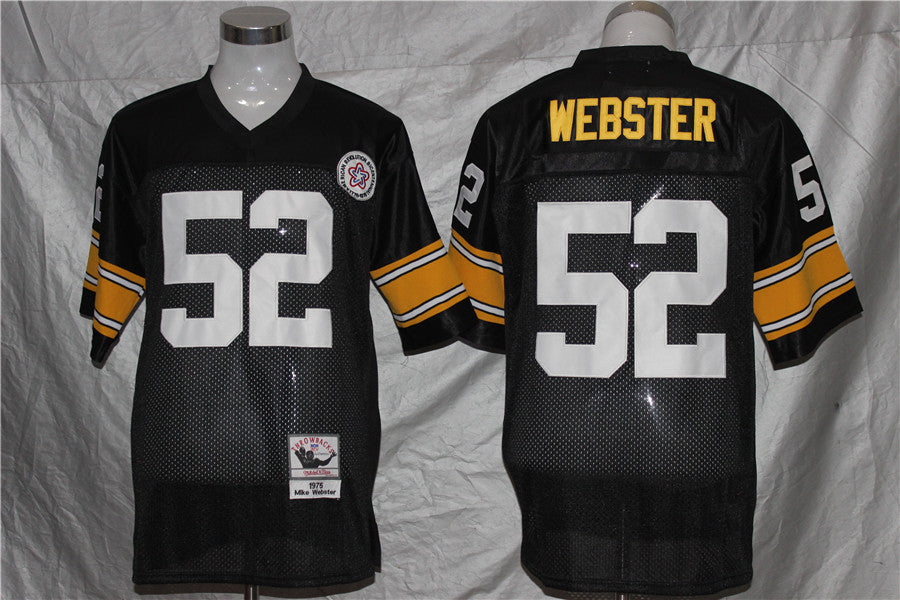 Men's Pittsburgh Steelers Mike Webster Mitchell & Ness Black Legacy Replica Jerseys