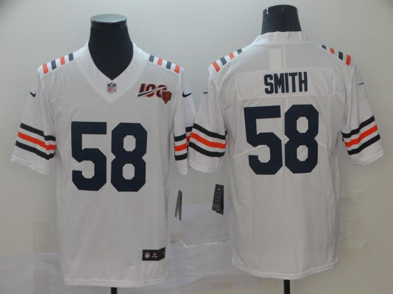 Men's Chicago Bears Roquan Smith #58 White Game Jerseys