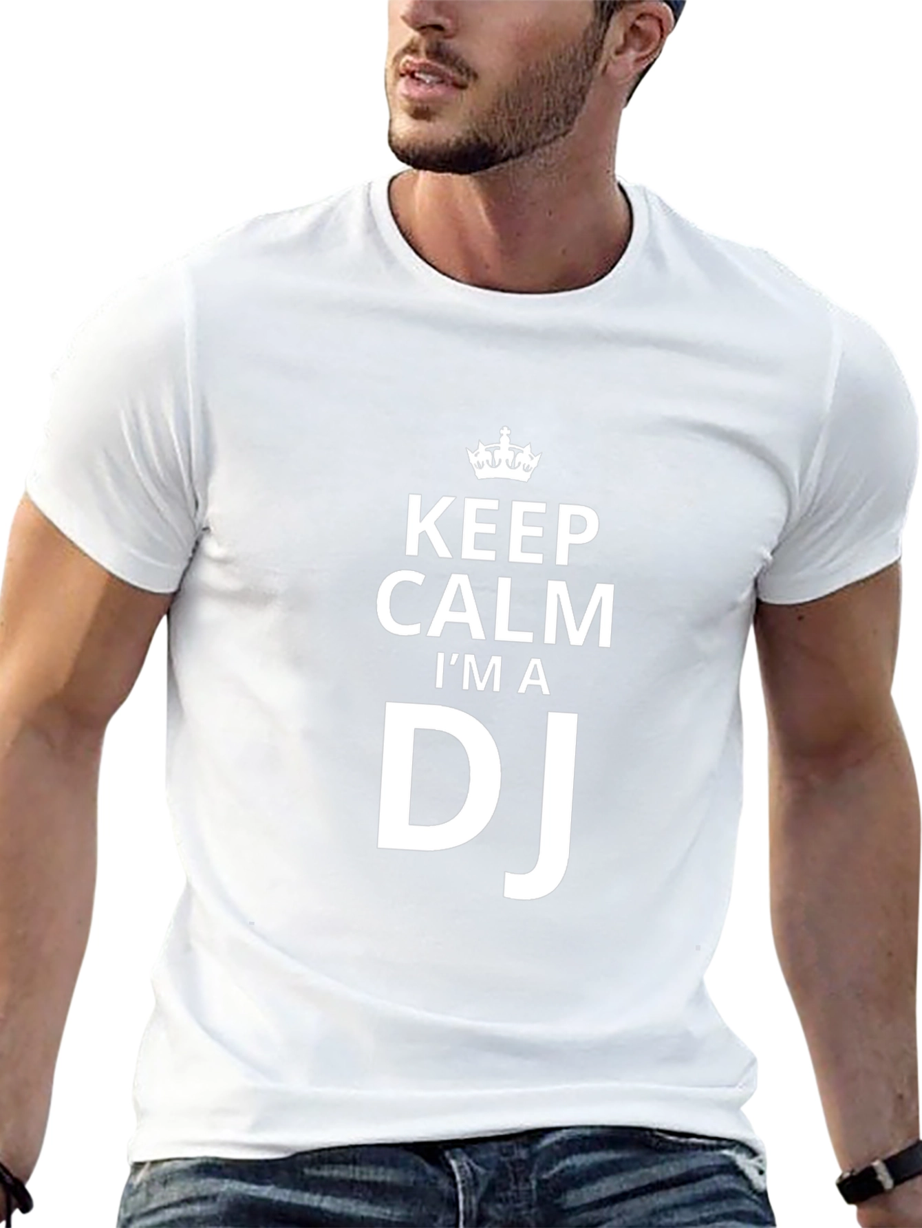 Keep Calm Im A DJ Black T-Shirt