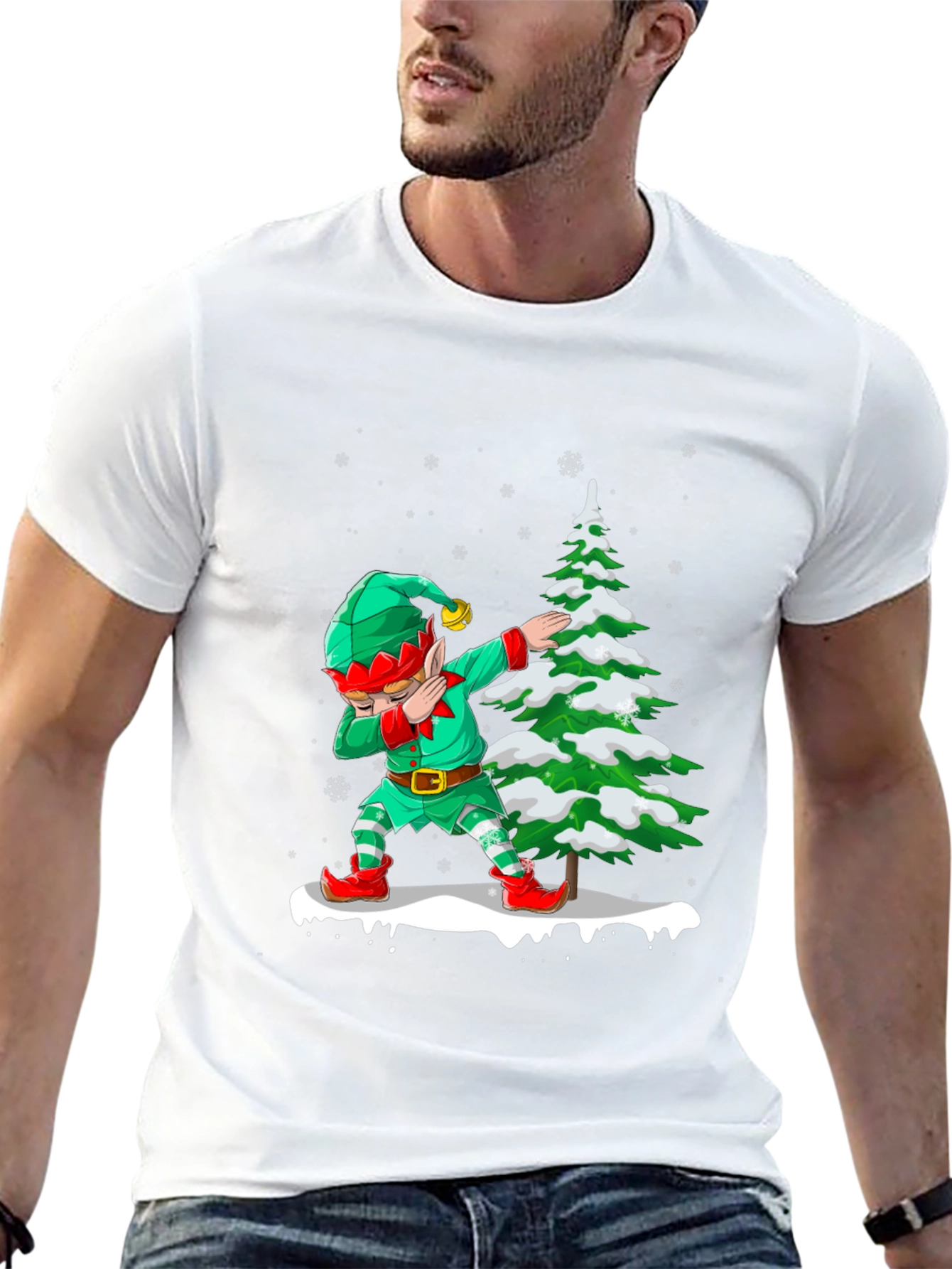 Dabbing Elf Christmas T-Shirt