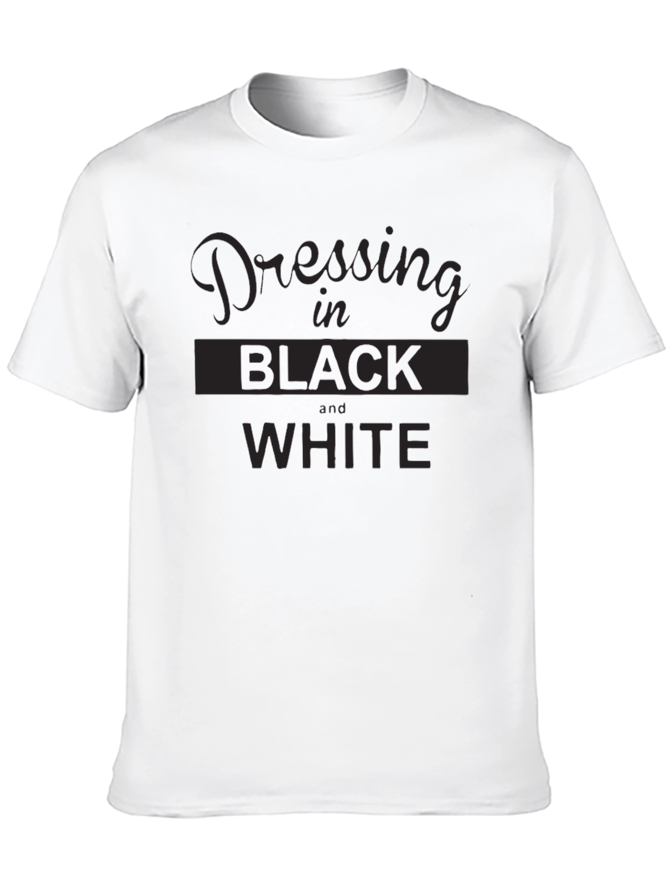 Dressing in Black and White Graphic Tee