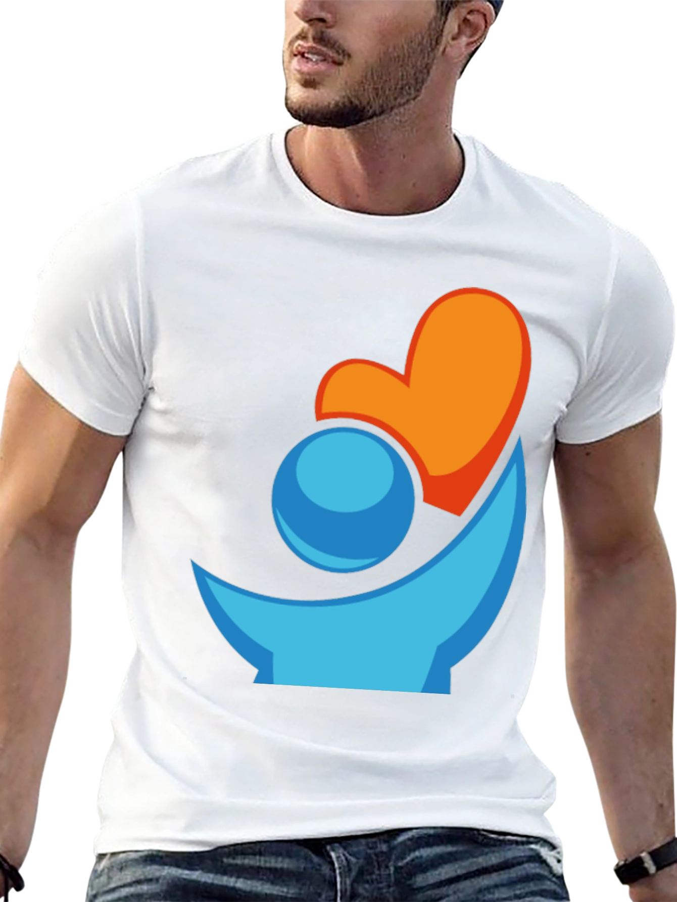 Heart and Hope Graphic Tee - Stylish Mens T-Shirt