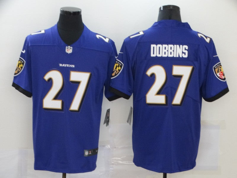 Men's Baltimore Ravens J.K. Dobbins #27 Purple Game Jerseys