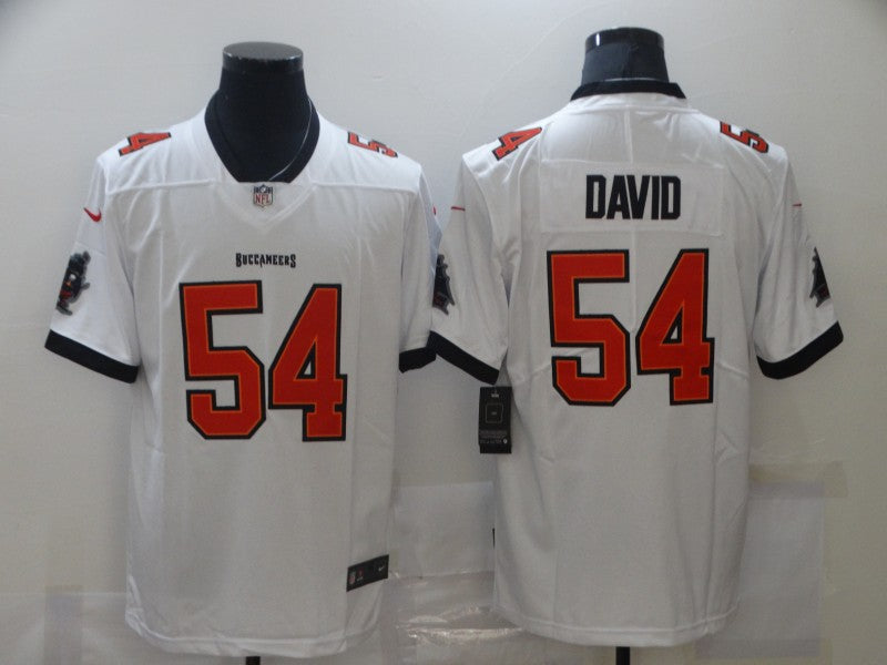 Men's Tampa Bay Buccaneers Lavonte David #54 White Game Player Jerseys