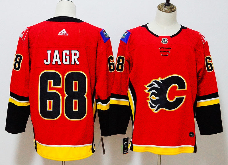 Men's Calgary Flames Jaromir Jagr #68 Red Breakaway Player Jerseys