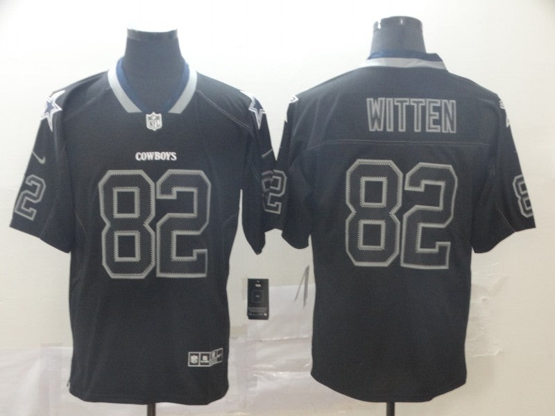 Men's Dallas Cowboys Jason Witten #82 Black Alternate Game Jerseys