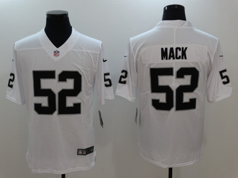Men's Las Vegas Raiders Khalil Mack #52 White Game Player Jerseys