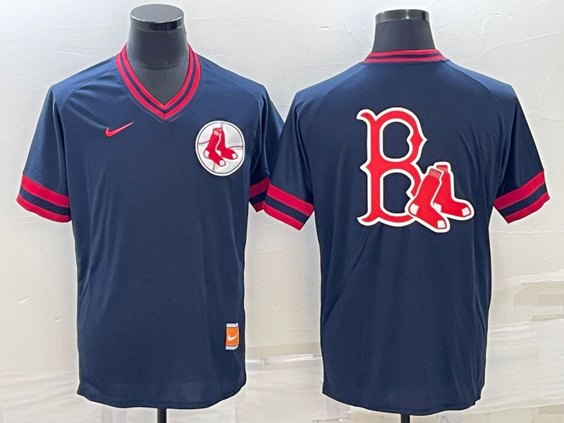 Men's Boston Red Sox Navy Blank Replica Jerseys