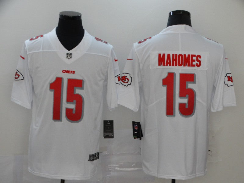 Men's Kansas City Chiefs #15 Patrick Mahomes White Player Game Jerseys