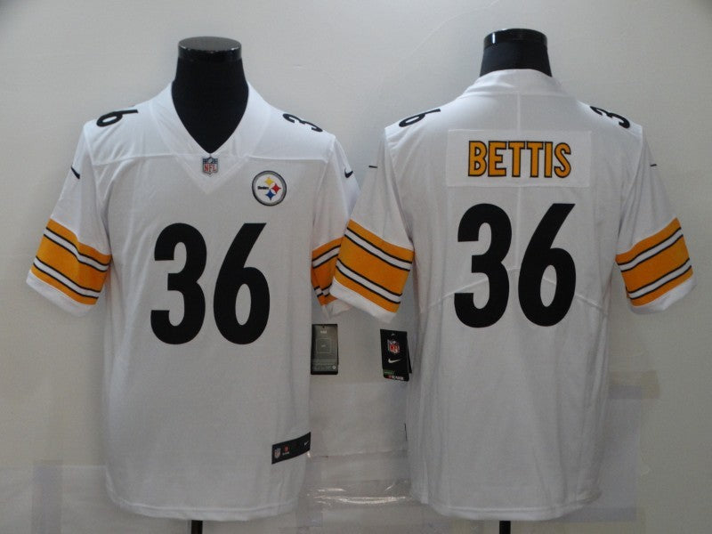 Men's Pittsburgh Steelers Jerome Bettis #36 White Game Jerseys