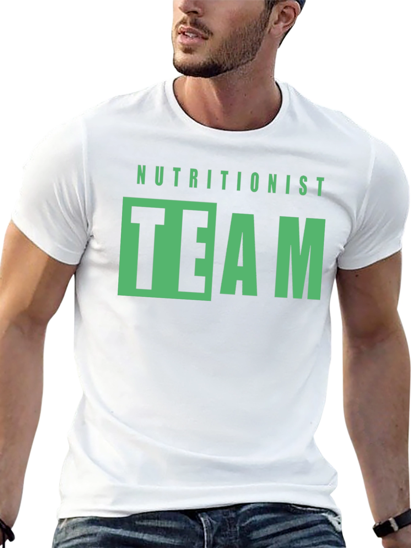 Nutritionist Team Graphic Tee - Black Cotton