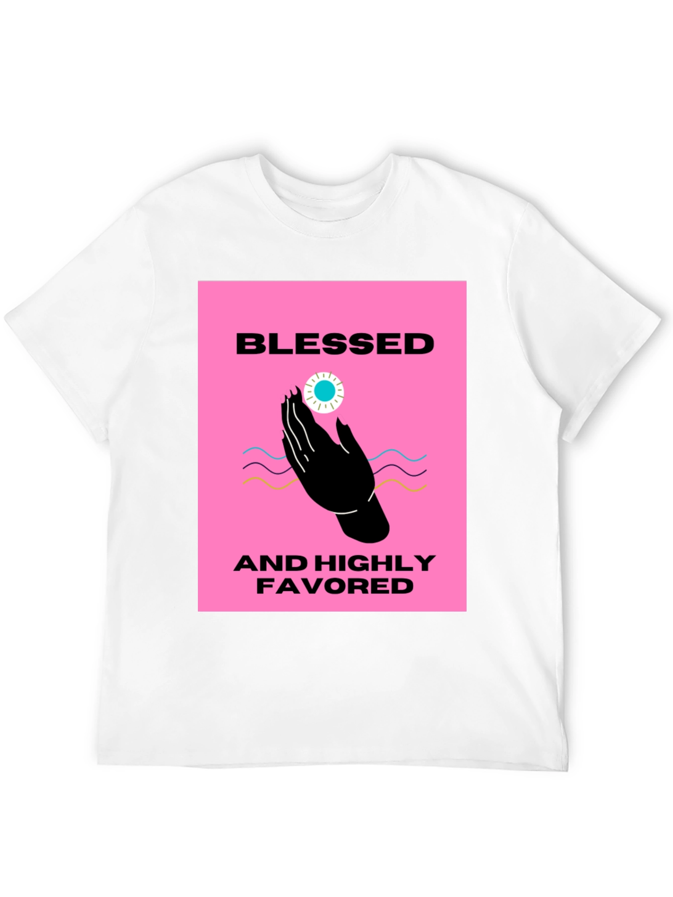 Blessed & Highly Favored Black T-Shirt